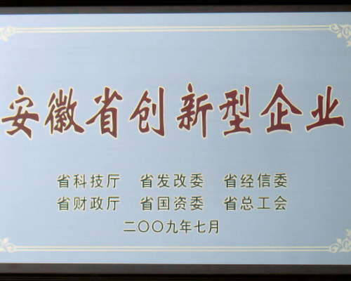 17--安徽省创新型企业-2009.07.jpg
