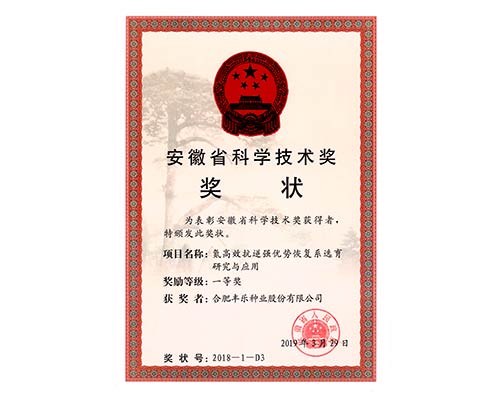 安徽省科学技术奖